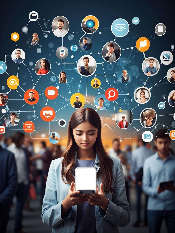 Social Media Marketing Floating