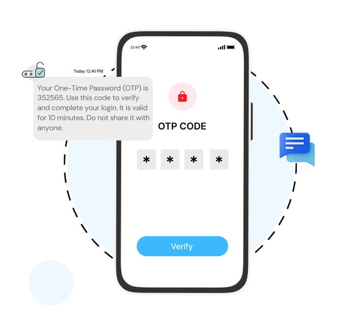 OTP SMS Verification Floating